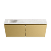 MONDIAZ TURE-DLUX 120cm toiletmeubel Oro. EDEN wastafel Ostra positie links. Met 1 kraangat. SW1105214
