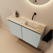 MONDIAZ TURE-DLUX 80cm toiletmeubel Greey. EDEN wastafel Frappe positie rechts. Zonder kraangat. SW1102778