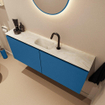 MONDIAZ TURE-DLUX 120cm toiletmeubel Jeans. EDEN wastafel Ostra positie midden. Met 1 kraangat. SW1104919