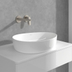 Villeroy & Boch Antao 2-gats eengreeps wandmengkraan - zonder Push-Open afvoergarnituur - Matt Brushed Nickel (RVS) SW974179