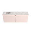 MONDIAZ TURE-DLUX 120cm toiletmeubel Rosee. EDEN wastafel Glace positie links. Met 1 kraangat. SW1103507