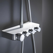 GROHE Euphoria smartcontrol Regendoucheset Opbouw- hoofddouche 31cm - handdouche rond - moon white SW209455