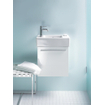 Duravit Vero fontein met voorgestoken kraangat links en rechts 50x25cm Wondergliss wit 0291344