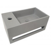 Wiesbaden Julia fontein Solid Surface 35 x 20 x 16 cm betonlook links SW296047