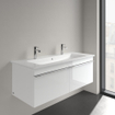 Villeroy & Boch Venticello meubelwastafel met 2 kraangaten 120x50cm met overloop Ceramic+ stone white SW209622