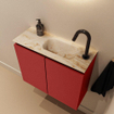 MONDIAZ TURE-DLUX 60cm toiletmeubel Fire. EDEN wastafel Frappe positie rechts. Met 1 kraangat. SW1102794