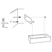 Differnz Ravo Fonteinset Keramiek kraan gebogen mat chroom 38.5x18.5x9cm Wit glans SW705313