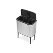 Brabantia Bo Touch Bin Afvalemmer - 3x11 liter - 3 kunststof binnenemmers - matt steel fingerprint proof SW1117526
