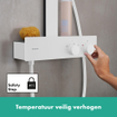 Hansgrohe Rainfinity showerpipe 360 1jet met showertablet 350 mat wit SW918188
