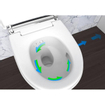 Geberit AquaClean Mera Comfort Douche WC - geurafzuiging - warme luchtdroging - ladydouche - softclose - glans/chroom afdekplaatje - glans wit GA13633