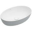 Villeroy & Boch Artis opzetwastafel ovaal 61x41x12.5cm zonder kraangat zonder overloop french linen SW68831