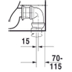 Duravit ME by Starck duoblokpot diepspoel vario zonder reservoir 37x65cm met wondergliss wit SW84188