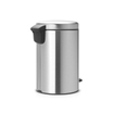 Brabantia NewIcon Pedaalemmer - 12 liter - kunststof binnenemmer - matt Steel SW767505