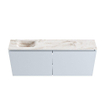 MONDIAZ TURE-DLUX 120cm toiletmeubel Clay. EDEN wastafel Frappe positie links. Zonder kraangat. SW1102706