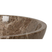 Plieger Round waskom - 38x38x13.6cm - marmer bruin SW536473