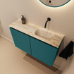 MONDIAZ TURE-DLUX 80cm toiletmeubel Smag. EDEN wastafel Frappe positie rechts. Zonder kraangat. SW1102993
