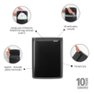 Brabantia Bo Afvalemmer - 12 liter - kunstof binnenemmer - matt black SW1026535