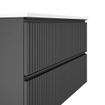 Adema Prime Blend Wastafelonderkast - 100x55x45.9cm - 2 lades -topblad - mat antraciet SW999895