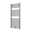 Plieger Palmyra designradiator horizontaal middenaansluiting 1175x500mm 580W zilver metallic 7255478