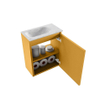 MONDIAZ TURE-DLUX 40cm toiletmeubel Ocher. EDEN wastafel Opalo positie links. Zonder kraangat. SW1104398