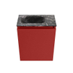 MONDIAZ TURE-DLUX 40cm toiletmeubel Fire. EDEN wastafel Lava positie links. Met 1 kraangat. SW1103814