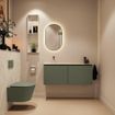 MONDIAZ TURE-DLUX 120cm toiletmeubel Army. EDEN wastafel Ostra positie links. Zonder kraangat. SW1104726