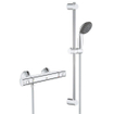 GROHE Precision Start renovatieset met douchekraan thermostatisch met koppelingen met glijstangset chroom 4339264