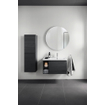 Duravit D-Neo halfhoge kast 40x24x132cm Rechtsdraaiend zwart eiken Mat SW640536