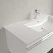 Villeroy & Boch Venticello Wastafel - 100x50cm - kom re. 1 kraangat - wit 1025132