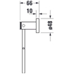 Duravit D Code handdoekring chroom 0315316