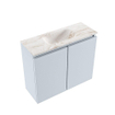MONDIAZ TURE-DLUX 60cm toiletmeubel Clay. EDEN wastafel Frappe positie midden. Zonder kraangat. SW1102716