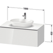 Duravit D-Neo wastafelonderkast 100x45.9x55cm 1 lade Eiken (terra) Mat SW641167