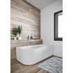 Riho Desire hoekbad - 184x84cm - Hoekopstelling rechts - met chromen badvuller - Acryl wit glans SW412237