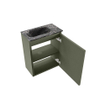 MONDIAZ TURE-DLUX 40cm toiletmeubel Army. EDEN wastafel Lava positie links. Zonder kraangat. SW1103668