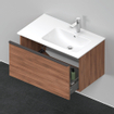 Duravit D-Neo wastafelonderkast 81x44x46.2cm 1 lade Noten Mat SW641118