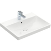 Villeroy & Boch Avento meubelwastafel 60x47cm 1 kraangat met overloop ceramic+ wit SW59862