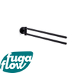 FugaFlow Efficiente Acces Handdoekhouder - draaibaar - rond - mat zwart SW1123462