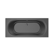 Xenz Martinique ligbad - 180x80cm - met overloop - zonder afvoer - Acryl Ebony mat SHOWROOMMODEL SHOW22594