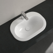 Villeroy & Boch O.novo inbouwwastafel - 56x40,5cm - overloop - 1 kraangat - vuilafstotend - ceramic+ wit 0124153