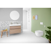 Geberit AquaClean Alba douchewc - 37.5x56.5x40.5cm - spoelrandloos - diepspoel - afstandsbediening - KeraTect - glans wit SW1026642