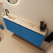 MONDIAZ TURE-DLUX 120cm toiletmeubel Jeans. EDEN wastafel Frappe positie links. Met 1 kraangat. SW1102815
