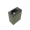 MONDIAZ TURE-DLUX 40cm toiletmeubel Army. EDEN wastafel Lava positie links. Zonder kraangat. SW1103668