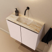 MONDIAZ TURE-DLUX 60cm toiletmeubel Rosee. EDEN wastafel Frappe positie midden. Zonder kraangat. SW1102995