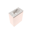 MONDIAZ TURE-DLUX 40cm toiletmeubel Rosee. EDEN wastafel Glace positie midden. Zonder kraangat. SW1103459