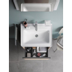 Duravit D-Neo wastafel met wondergliss 65x48x16.5cm 1 kraangat rechthoek Keramiek Wit SW640389