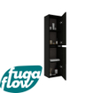 FugaFlow Eccelente Arredo Hoge Kast - 140x35x27cm - 2 deuren - mat zwart SW1123639