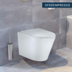 FugaFlow Efficiente Anta Toilet Wandclosetpack - diepspoel - rimless - 36.3x51.7cm - softclose - zitting - glans wit SW890151