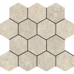 Baldocer Cerámica Stoneland Ivory mozaiek hexagon op net van 29x27cm SW1153394