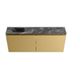 MONDIAZ TURE-DLUX 120cm toiletmeubel Oro. EDEN wastafel Lava positie links. Met 1 kraangat. SW1103946