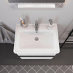 Duravit D-Neo wastafel met wondergliss 65x48x16.5cm 1 kraangat rechthoek Keramiek Wit SW640389